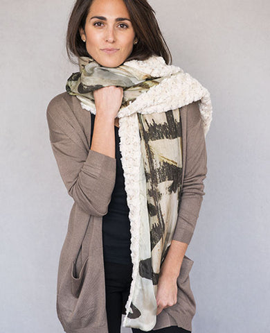 Zen Graffiti Shawl - Reversible