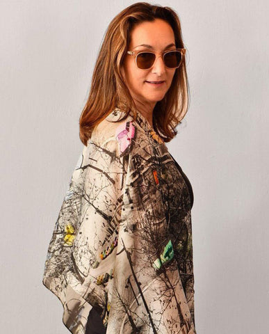 Paris Street Scene Scarf